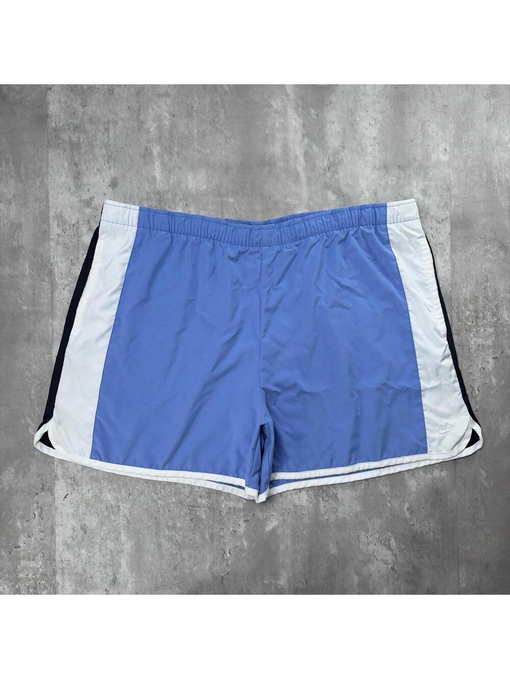 Y2K Light Blue Nike Swoosh Mini Dri Fit Shorts
